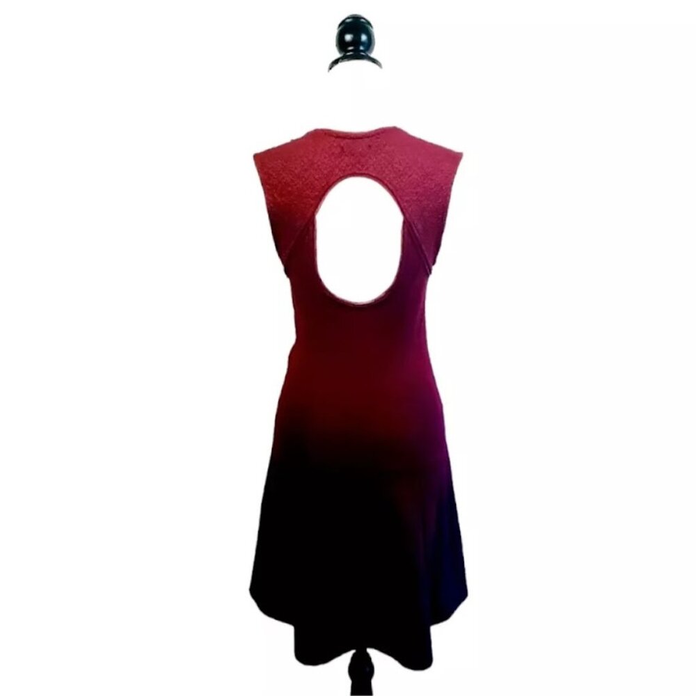 URBAN OUTFITTERS / SILENCE + NOISE Dress, Red Nylon Sleeveless Boho Casual, M - Picture 6 of 14